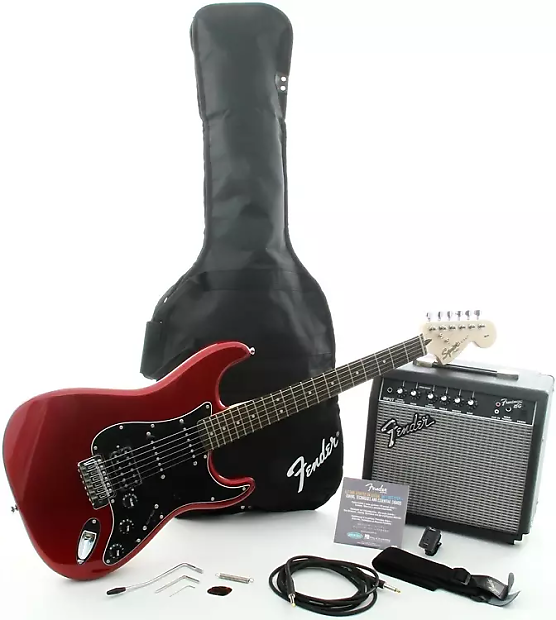 Squier "Stop Dreaming, Start Playing!" Affinity HSS Stratocaster w/ Frontman 15G Amp Pack image 2