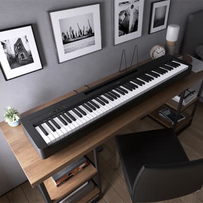 Yamaha P-143 88-Note Digital Piano with Weighted GHS Action, Black image 7
