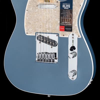 Fender American Elite Telecaster Satin Ice Blue Metallic Maple (278) |  Reverb