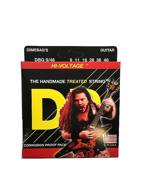 DR Guitar Strings Electric Dimebags Hi-Voltage 09-46 image 1