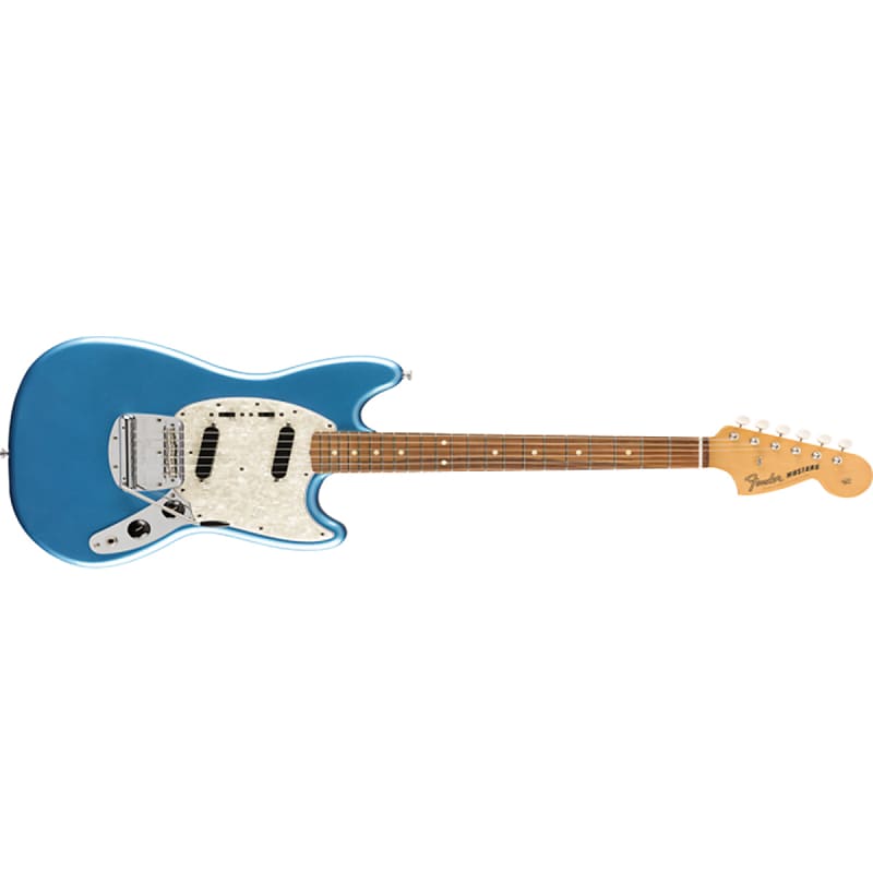 Fender Vintera 60s Mustang Electric Guitar PF Lake Placid Blue - MIM 0149783302 image 1