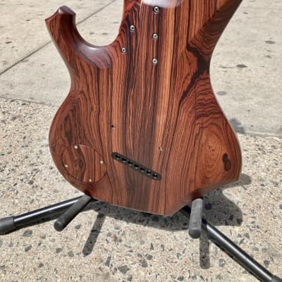 Barlow Guitars Osprey 7 String Fan Fret  Camatillo / Cocobolo 2019 - Satin W/ Mono Gig Bag image 4