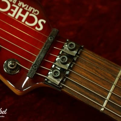 MIJ Schecter NV-4-24-FM/AS-LTD See Thru Red Sunburst w/ free
