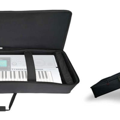 Rockville 61 Key Keyboard Case w/ Wheels+Trolley Handle For Yamaha PSR-3000