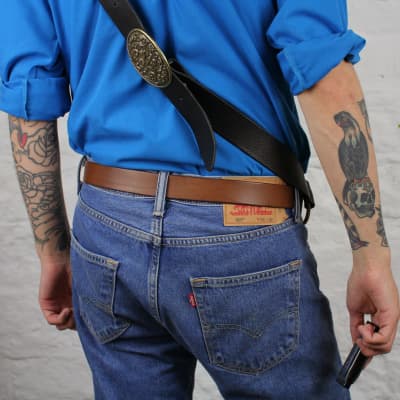 Pinegrove Leather Harmonica Bandolier 16 Slots - Black image 2