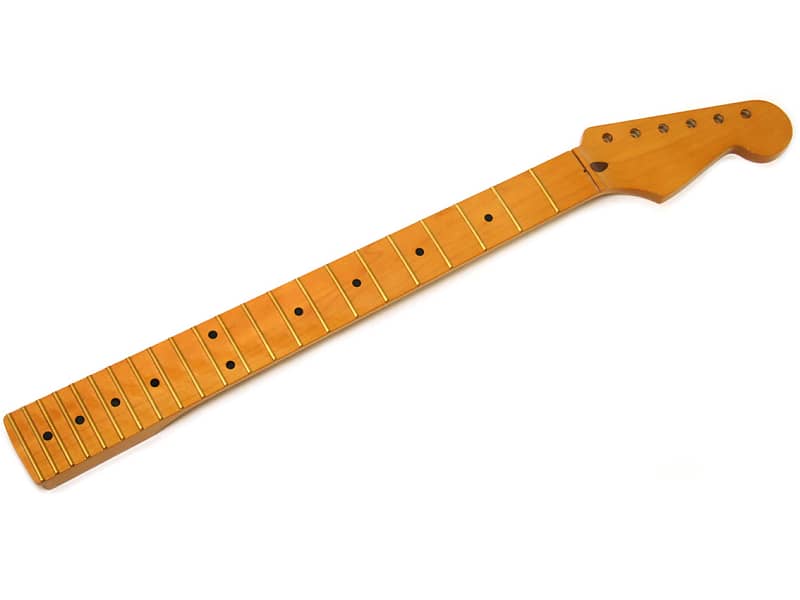 NEW Fender Lic Allparts Stratocaster NECK Strat Guitar Maple Vintage Tinted SMF image 1