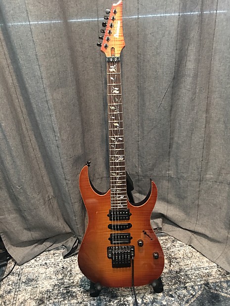 Ibanez J Custom RG8570Z-BBE Bright Brown Rutile | Reverb
