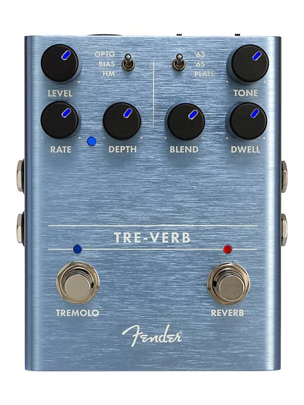Tre-Verb Digital Reverb/Tremolo, effects pedal for guitar or bass image 1