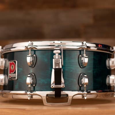 PREMIER 14 X 5.5 VITRIA SNARE DRUM, TURQUOISE LACQUER, DIE CAST HOOPS (PRE-LOVED) image 3