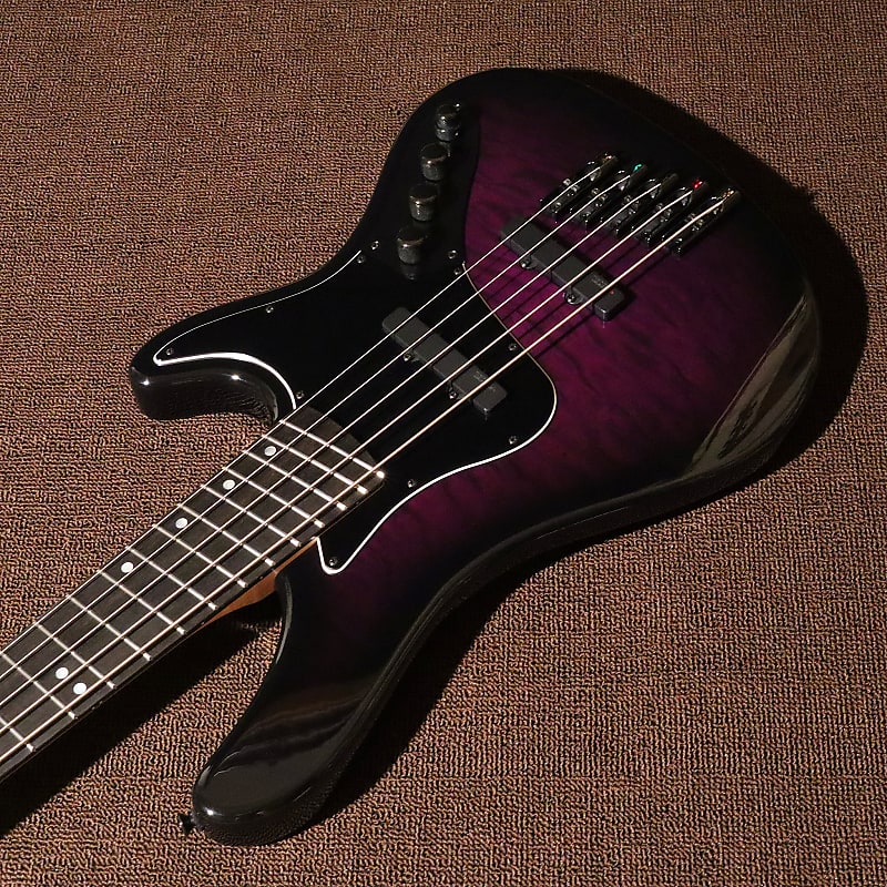 Kiesel JBM5 Multi Scale 5string Jazz Bass 2022 Purple Stain Reverb