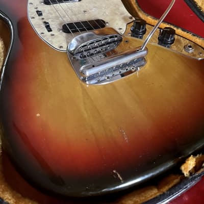Fender Mustang Guitar -1973 - Sunburst image 3