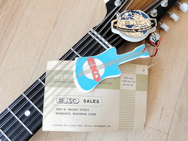 1960s Eko Cobra XII Vintage 12 String Guitar Collector Grade