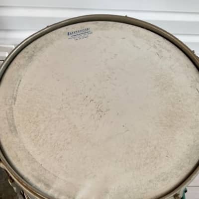 Ludwig Vintage 60's 70's Ludwig 17” Marching Field Drum PROJECT Nickel Hardware image 4