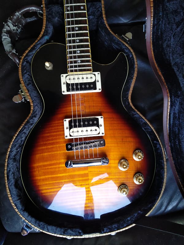 Aria Pro II PE-DLX Singlecut 90's Guitar -in Vintage