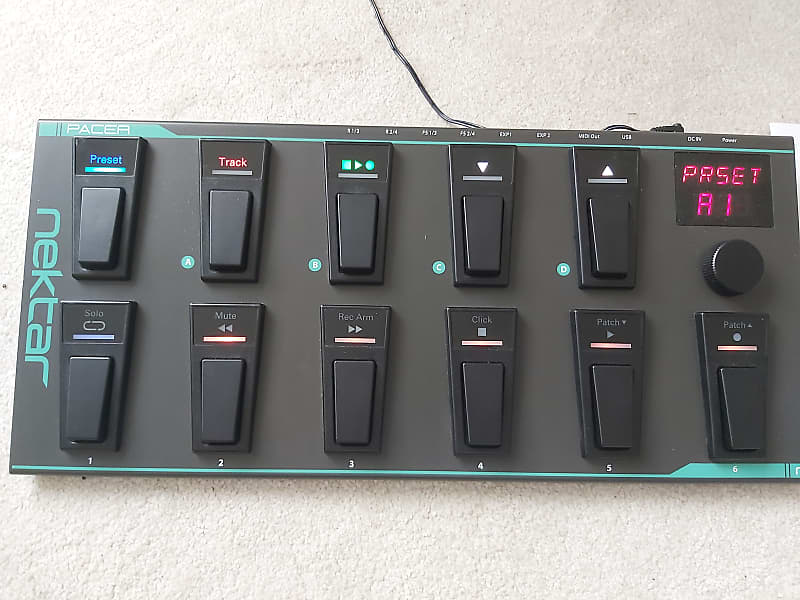 Nektar Pacer MIDI DAW Footswitch Controller PSU and Manual Reverb UK