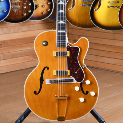 Epiphone 150th Anniversary Zephyr DeLuxe Regent Hollowbody Electric Guitar Aged Antique Natural for sale