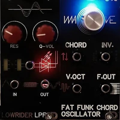 Kitt bang Kammerl  Eurorack FFCO fat Funk chord Oscillator  2024 White knobs image 1