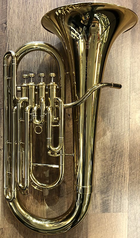 1982 King USA Legend Series 2280 Intermediate Model Gold Lacquered Bb Euphonium with Case & Mouthpiece image 1