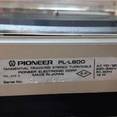 Pioneer PL-L800 linear tracking direct drive turntable image 6