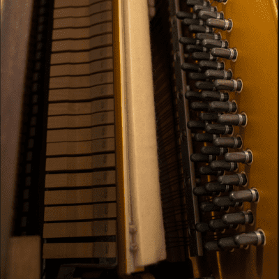 Yamaha Upright Piano | Satin Oak | SN: B1656161 image 5