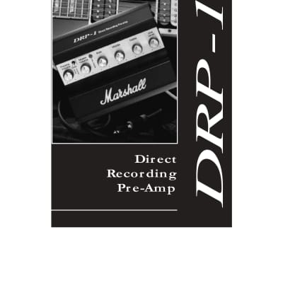 Marshall DRP-1 Direct Recording Pre-Amp 1990 Black / Gold Vintage Unit image 7