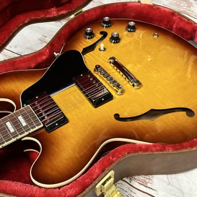 Gibson ES-335 Figured 2023 Iced Tea New Unplayed Auth Dlr 8lb 8oz #075 image 3