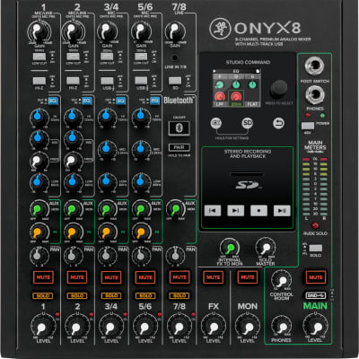 Mackie Onyx8 8-channel Analog Mixer with Multi-Track USB image 1