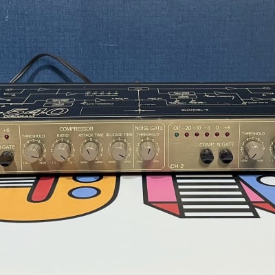 Aria CL-540 Dual Compressor / Noise Gate - Gold 1U Rack Unit [Extremely Rare!]