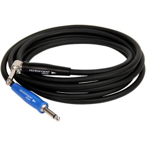 Asterope AST-B30-RSN Pro Stage 1/4" TS Straight to Right-Angle Instrument Cable - 30'