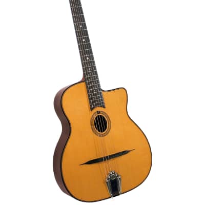 Gitane DG-255 Professional Gypsy Jazz Guitar with Deluxe Gig Bag - Natural image 1