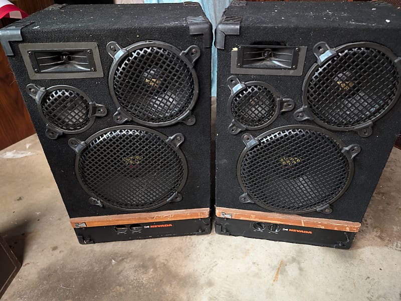 Roger Sound Lab (RSL) Neveda Studio Monitor 80s - Covered hard wood  			