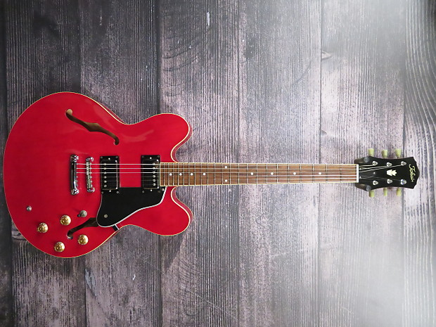 Tokai ES60, Semi Hollow Electric Guitar, ES-335 Style, Cherry Red W/ Hard  Case