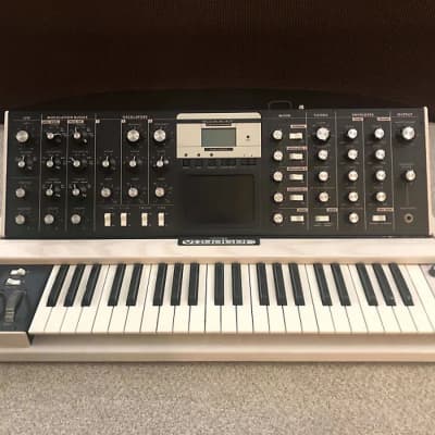 Moog MiniMoog Voyager Select Series Edition 44-Key Monophonic Synthesizer - White Cabinet with Flight Case image 2