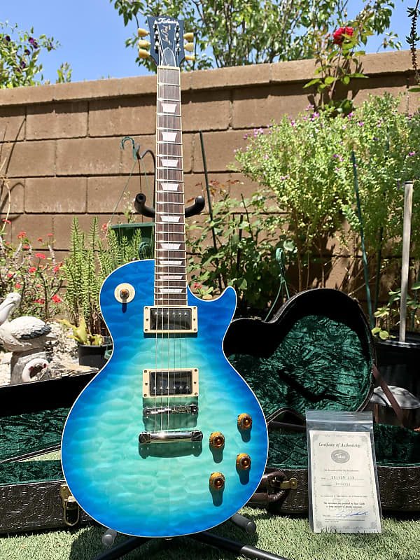 New Tokai LS142Q Ocean Blue Burst Les Paul