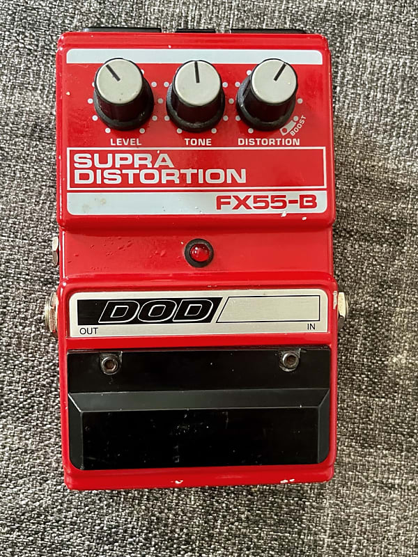 DOD Supra Distortion FX55-B 1990s - Red | Reverb