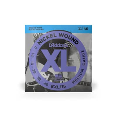 D'Addario EXL115 Nickel Wound Electric Strings -.011-.049 Medium/Blues-Jazz Rock image 2