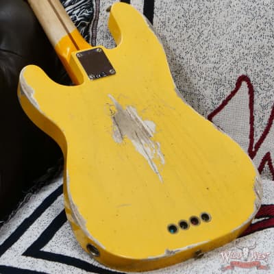 Fender Custom Shop Limited Edition 1951 Precision Bass P-Bass Heavy Relic Nocaster Blonde image 12