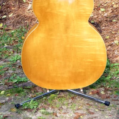 Vintage 1958 KAY K40 Honey Blond Curly Maple 17" F Hole Archtop Acoustic Plays Easy Sounds Great Beautiful With Deluxe Case image 5