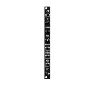 2hp LPF - Four-Pole Voltage Controlled Low-Pass Filter Black Panel [Three Wave Music] image 2