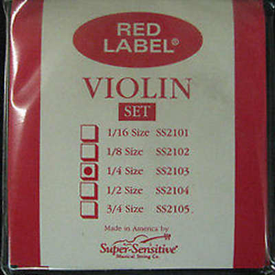 Red Label Double Bass Strings Set - 3/4 Regular Size