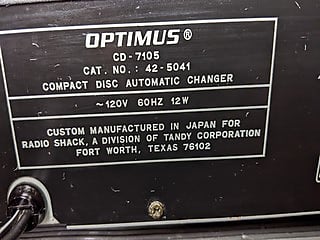 Vintage Made in Japan in 1993 by Pioneer for Radio Shack