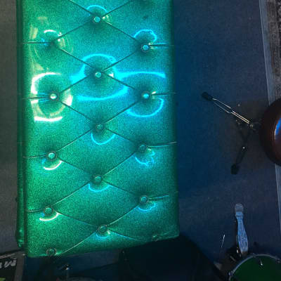 Plush P1000S Head and 412 Cabinet 60's/70's Green Sparkle image 4