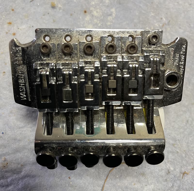 Washburn Floyd Rose trem unit 90’s - Chrome | Reverb