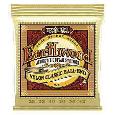 Ernie Ball P02069 Acoustic Nylon Guitar Ball End strings 28-42 image 1