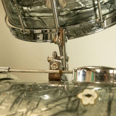 1960s Camco "Tuxedo" Sky Blue Pearl Drum Set image 16