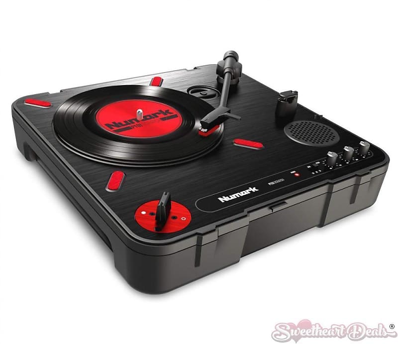 NUMARK PT01 Scratch Portable Turntable With Scratch Switch & Carry Case image 1