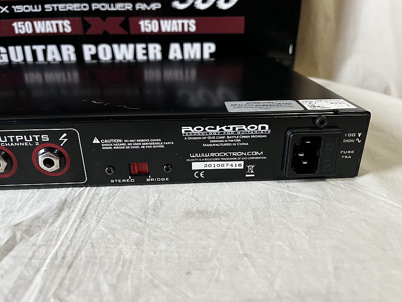 ROCKTRON VELOCITY 300 GUITAR POWER AMP w/ box | Reverb Canada