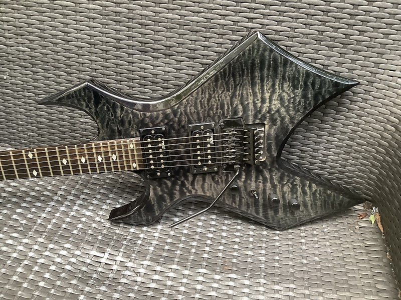 B.C. Rich Warlock / Left hand handed lefty / NJ Neck-Thru series Made In japan 24 frets floyd rose image 1