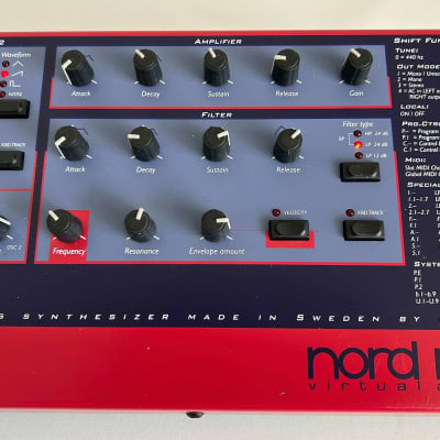 Nord Lead Rack Rackmount Virtual Analog Synthesizer - Red - w/ Librarian / Editor Software image 4