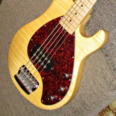 OLP Officially Licensed Product Ernie Ball 5-string Stingray bass 2005 natural image 1